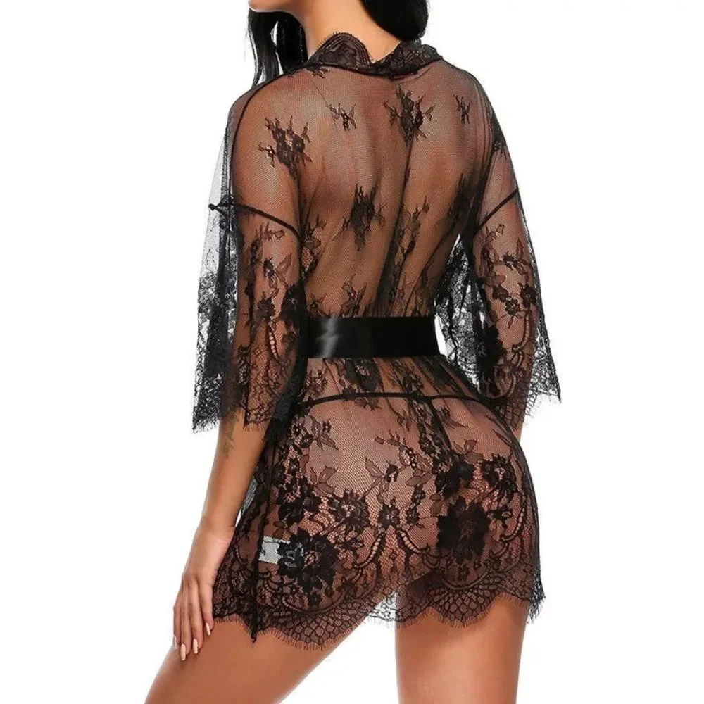 Hot Sale Fashion Lingerie transparent V-Neck Night